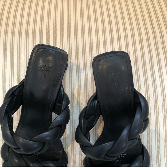 H&M Quilted Faux Leather Sandal Heels - Picture 5 of 10